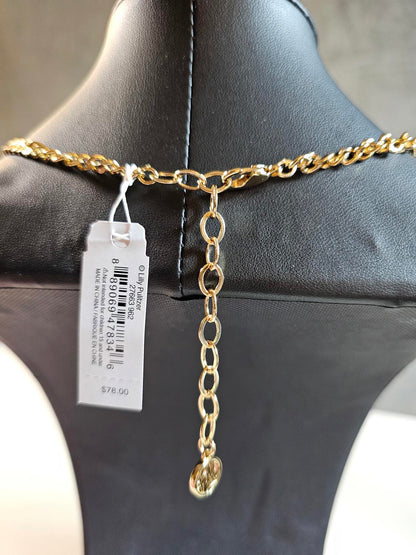 Lilly Pulitzer Floral Necklace - Elegant Gold Floral Design