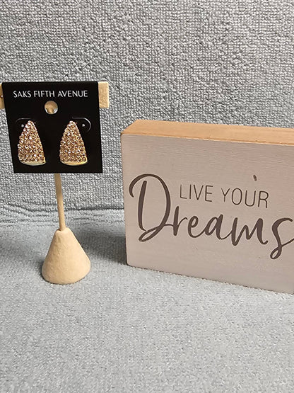 Glamorous Saks Fifth Avenue Crystal Earrings