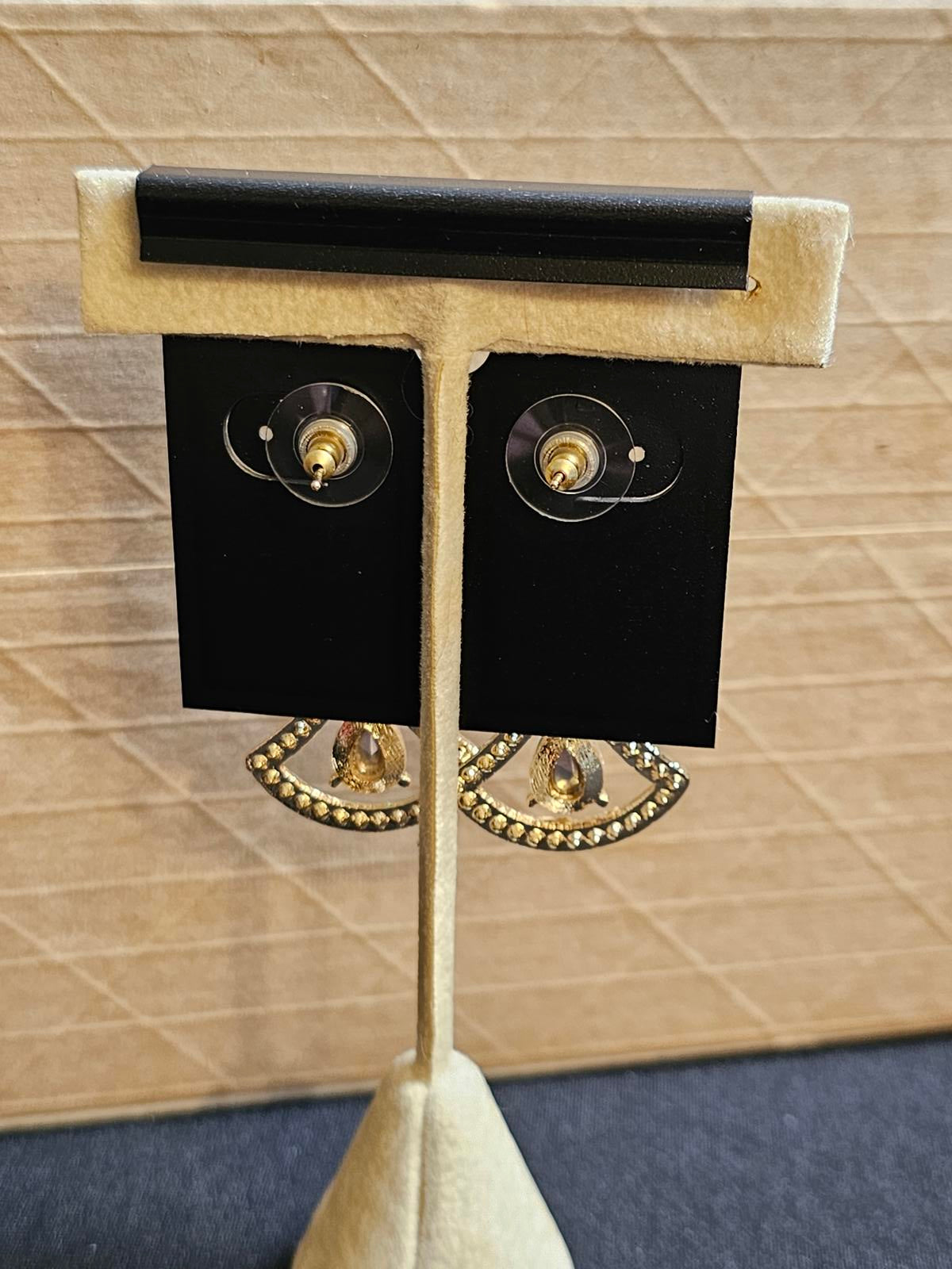 Elegant Saks Fifth Avenue Crystal Drop Earrings