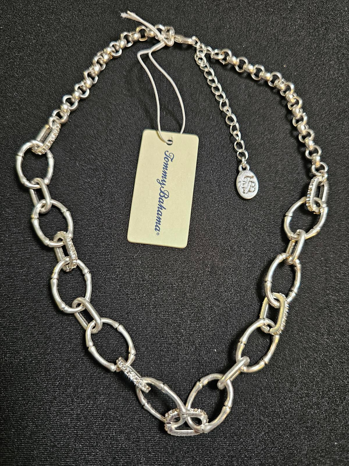 Tommy Bahama Silver Tone Link Necklace