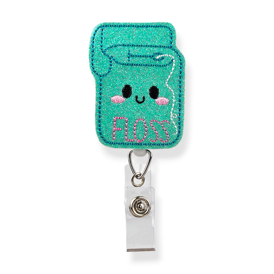 Lunar Rabbit Creations - Floss Mint  Badge Pal