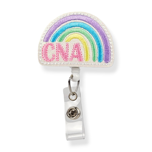 Lunar Rabbit Creations - Rainbow CNA Badge Pal