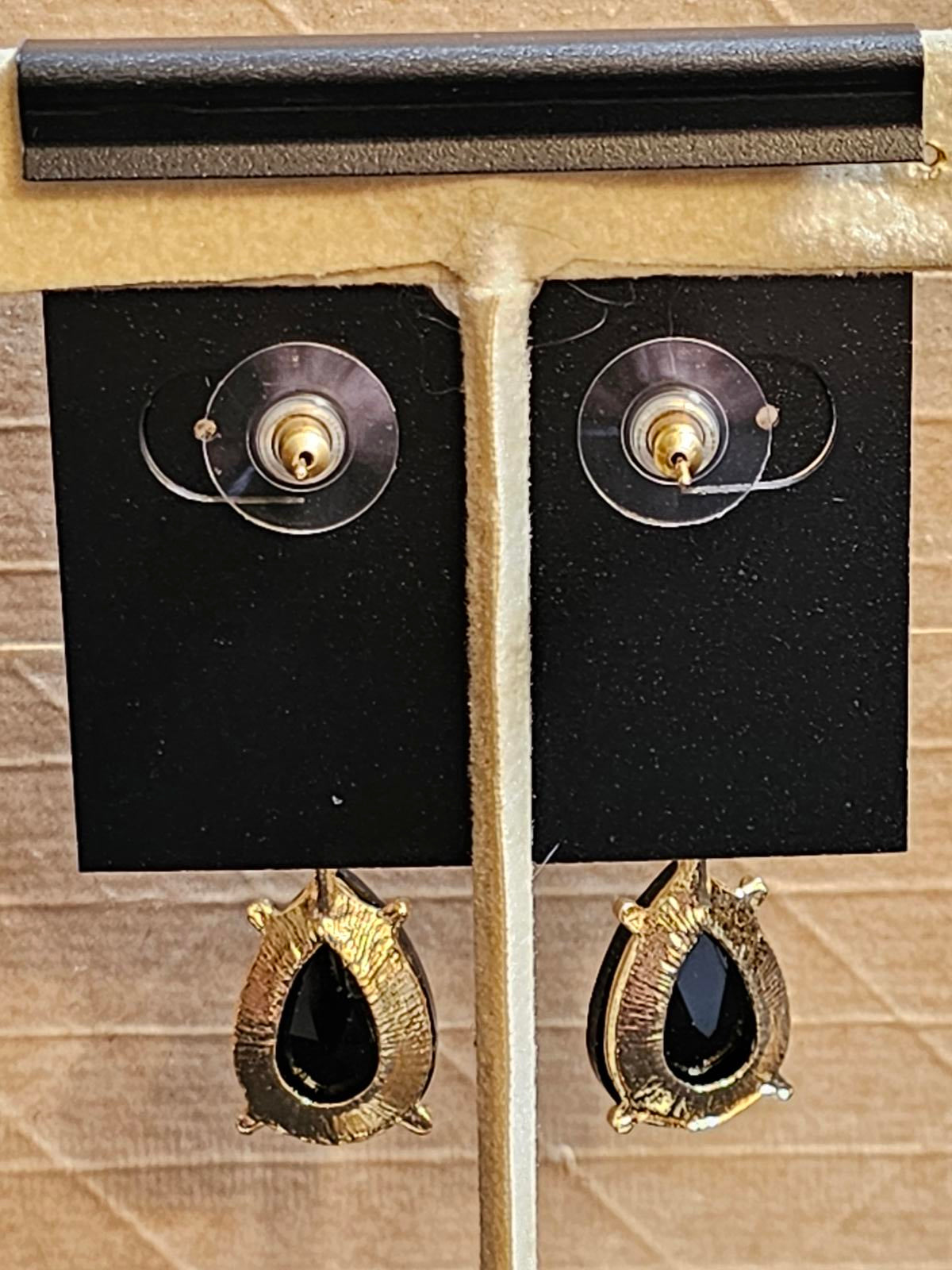 Elegant Black Teardrop Earrings - Saks Fifth Avenue