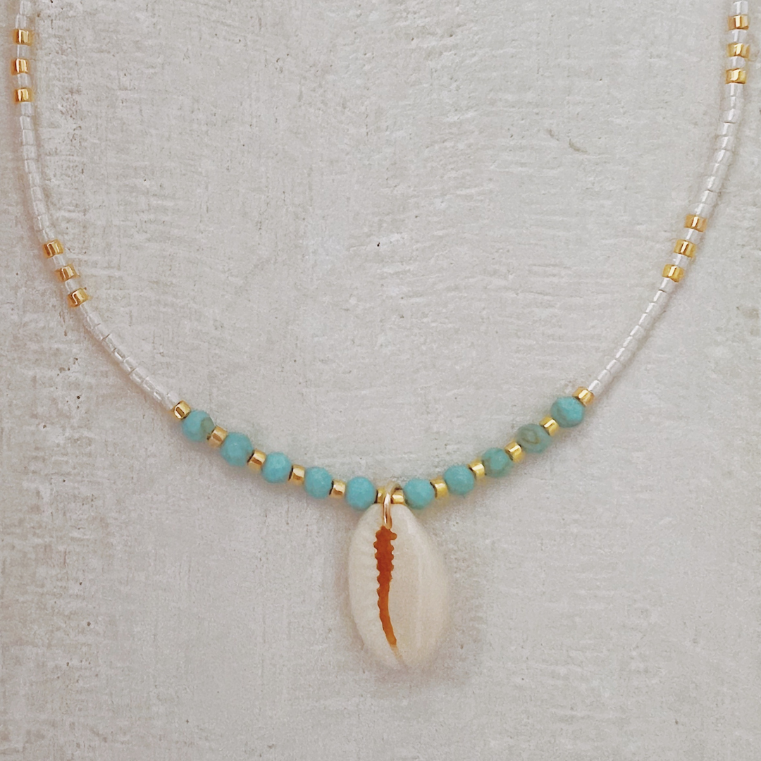 BOHO CHOKER ✿ COWRIE SHELL