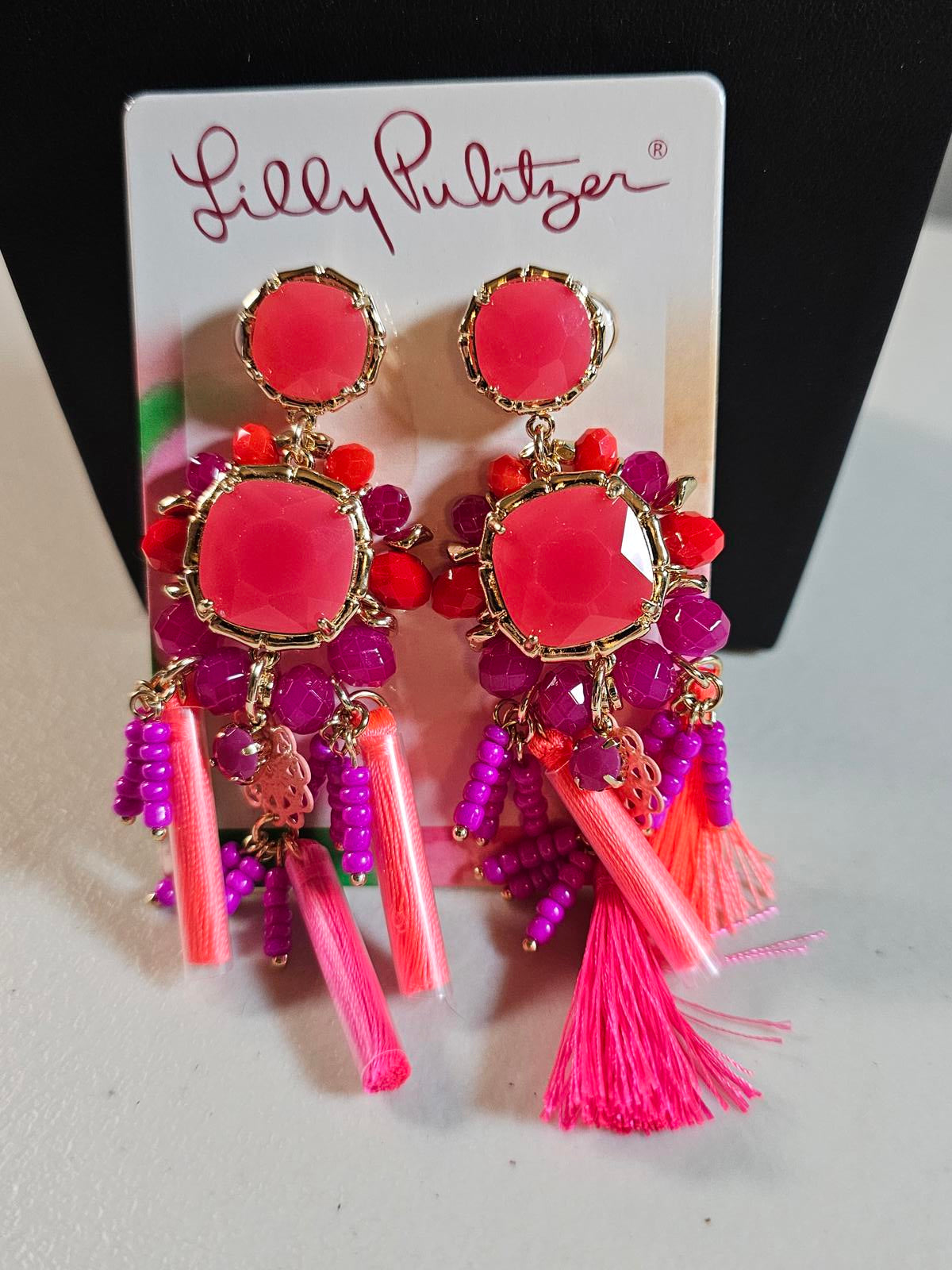 Lilly Pulitzer Vibrant Tassel Earrings