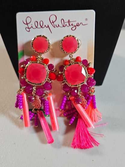 Lilly Pulitzer Vibrant Tassel Earrings