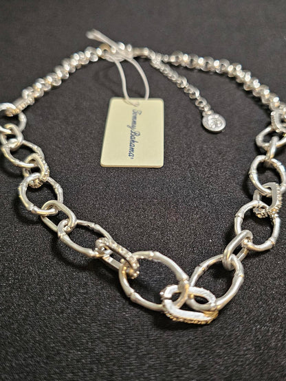 Tommy Bahama Silver Tone Link Necklace