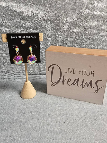 Saks Fifth Avenue Colorful Crystal Drop Earrings