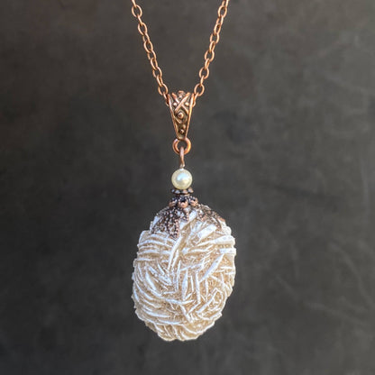 Desert Rose Selenite Necklace, Spirit Guardian, Protection