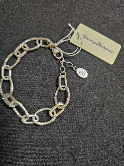 Tommy Bahama Silver Tone Chain Bracelet