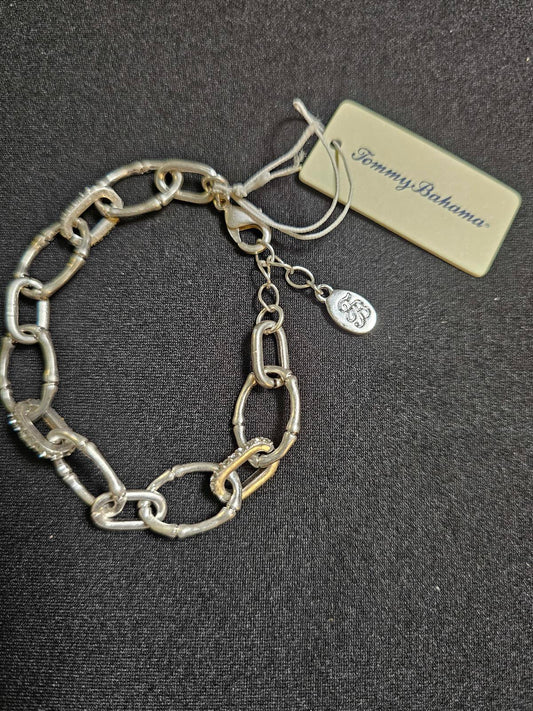 Tommy Bahama Silver Tone Chain Bracelet
