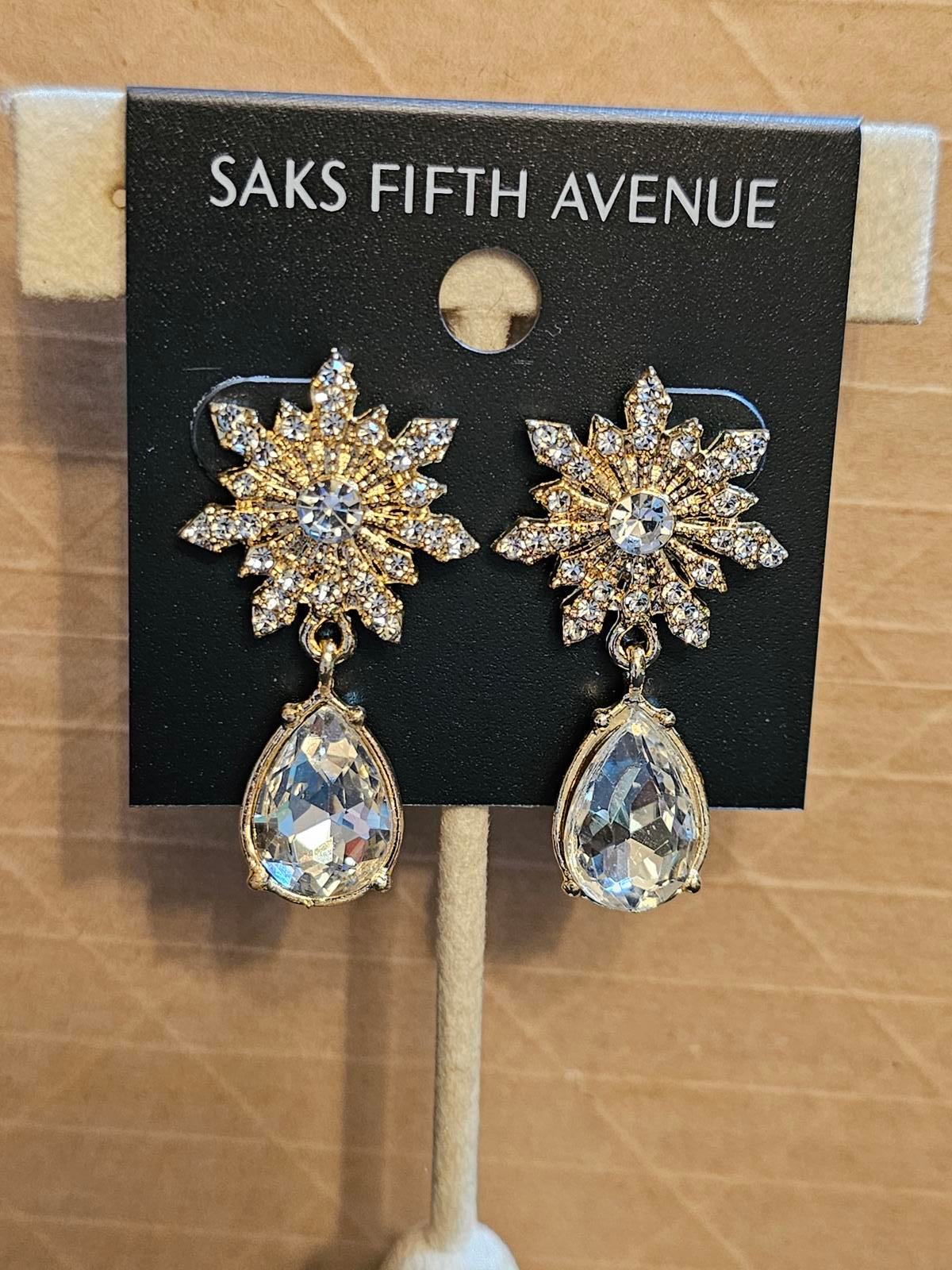Elegant Crystal Drop Earrings - Saks Fifth Avenue