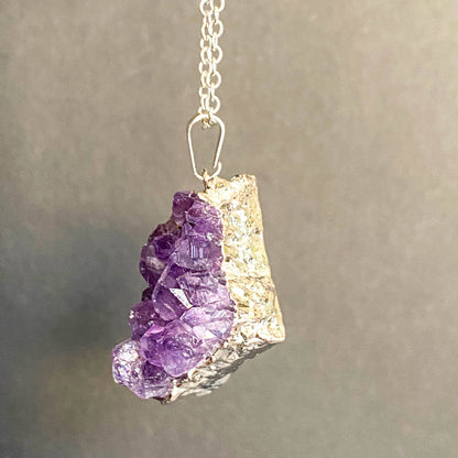 Amethyst Cluster Pendant