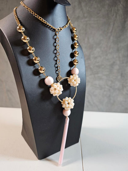 Lilly Pulitzer Flower Necklace & Earring Set