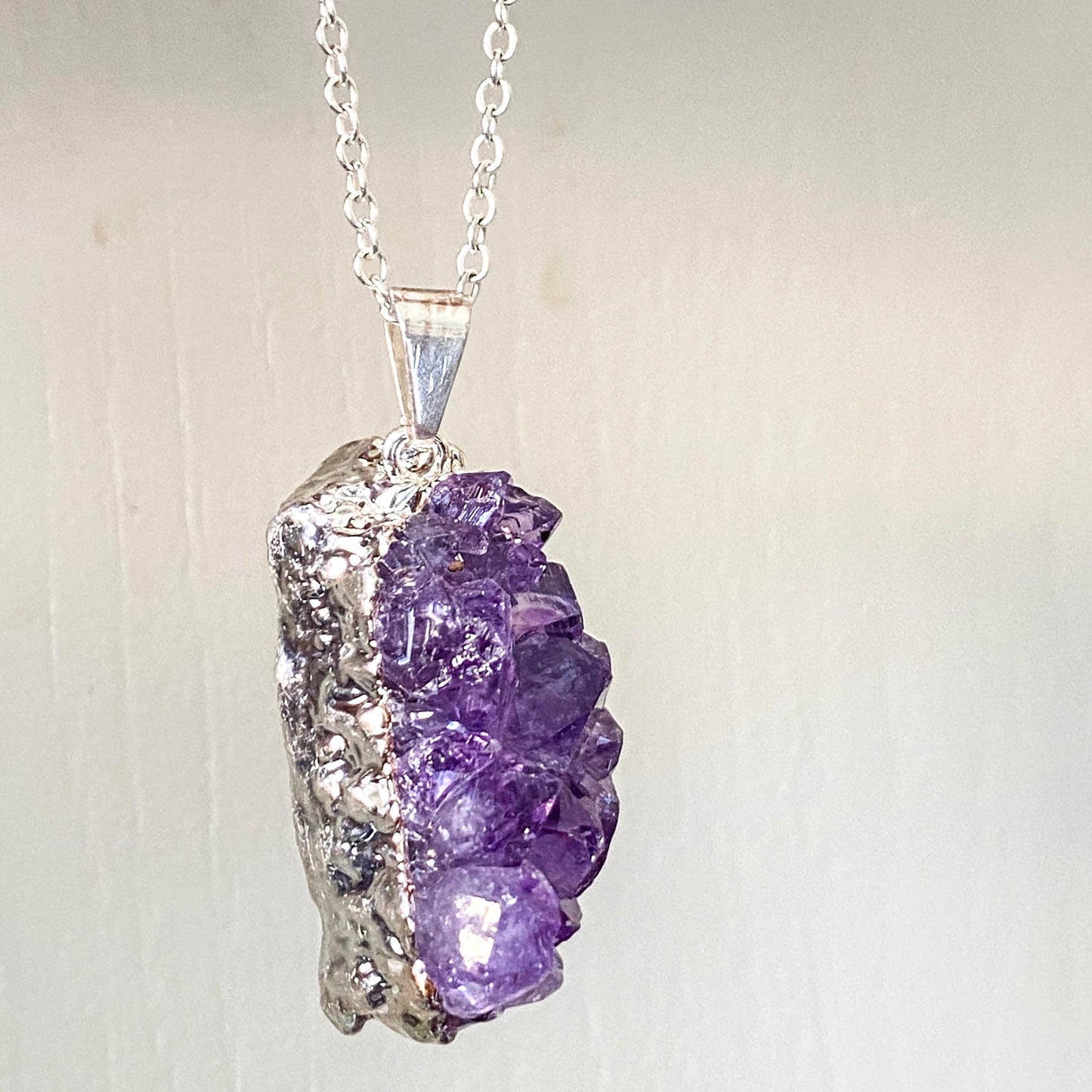Amethyst Cluster Pendant