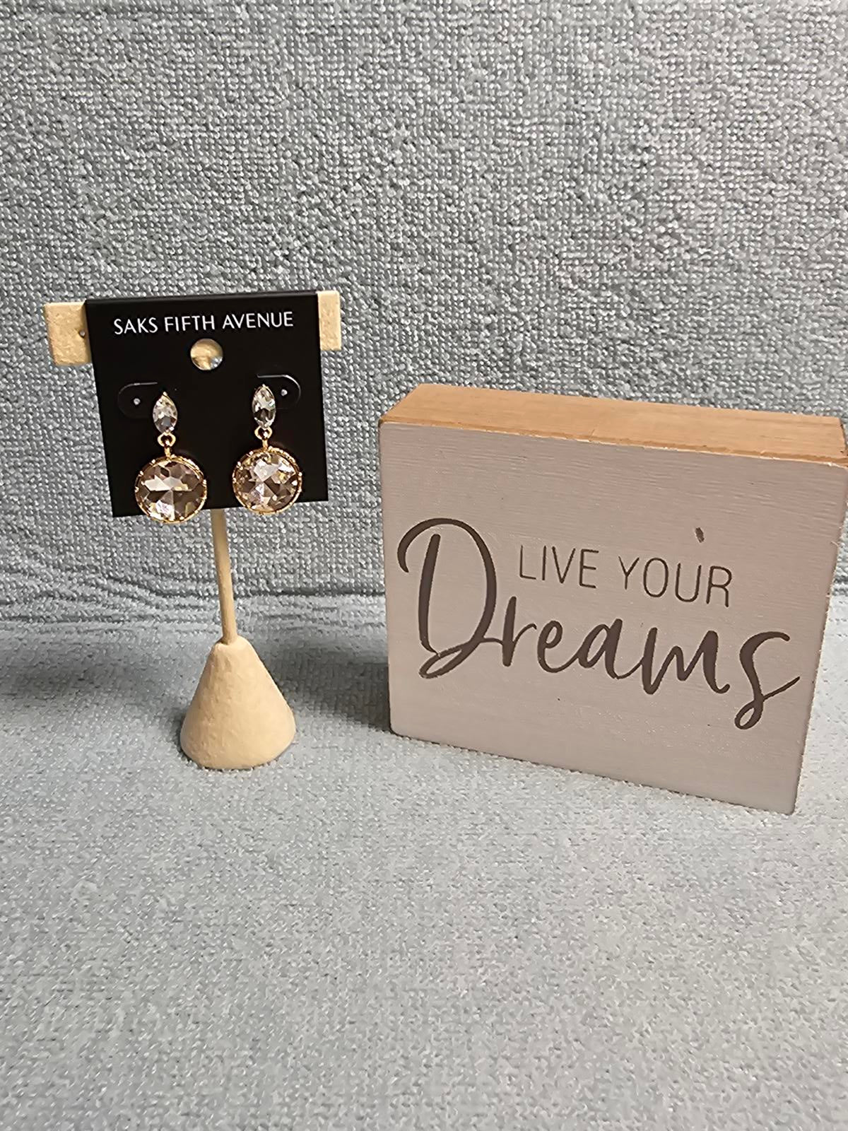Saks Fifth Avenue Crystal Drop Earrings