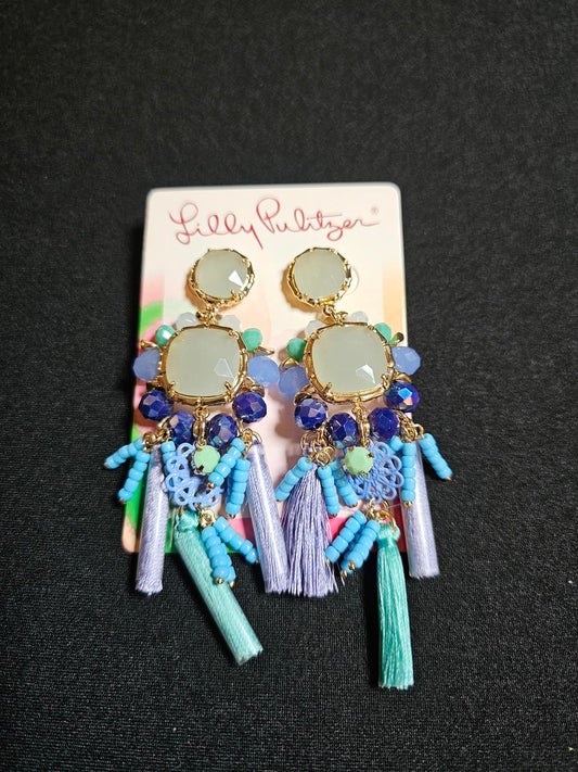 Lilly Pulitzer Colorful Tassel Earrings