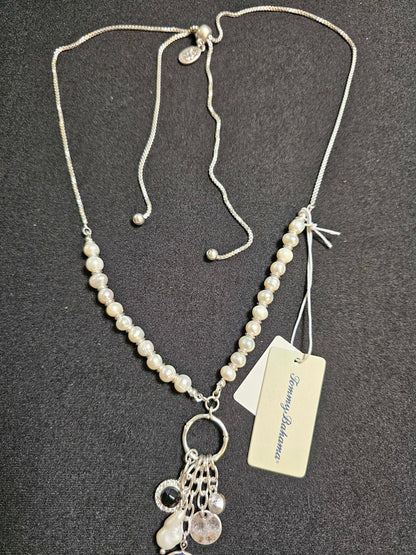 Stunning Tommy Bahama Pearl & Gemstone Necklace