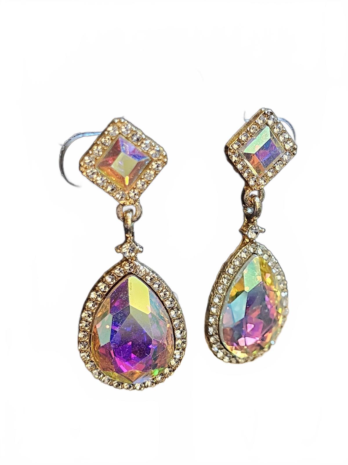 Elegant Multi-Colored Dangling Earrings