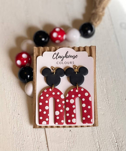 Mouse Polka Dot Clay Arches