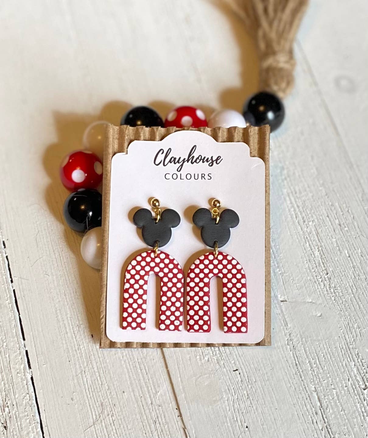 Mouse Small Arches | Clay Earrings