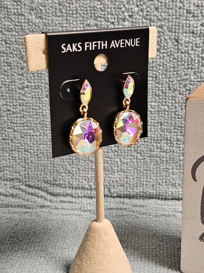 Saks Fifth Avenue Colorful Crystal Drop Earrings