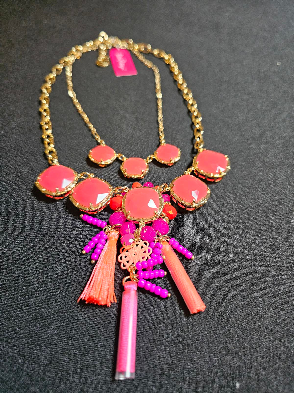Stunning Coral and Pink Statement Necklace by Lilly Pulitzer