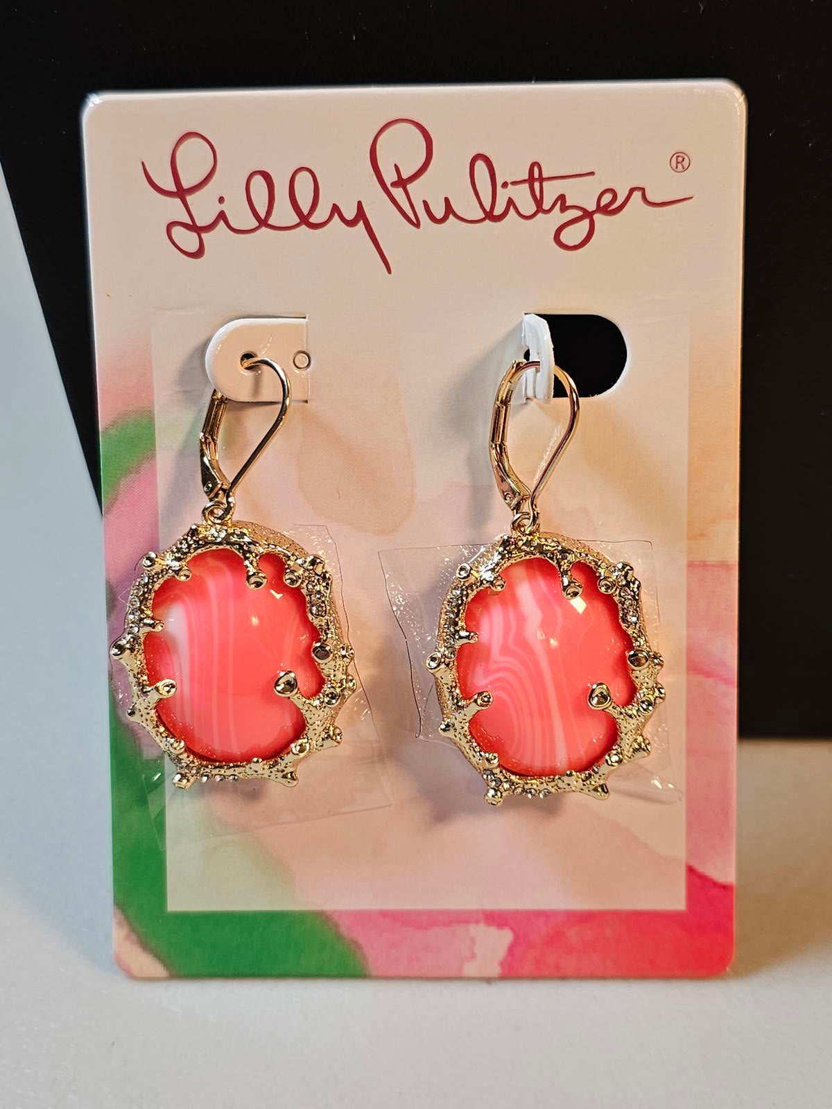 Lilly Pulitzer Coral Earrings