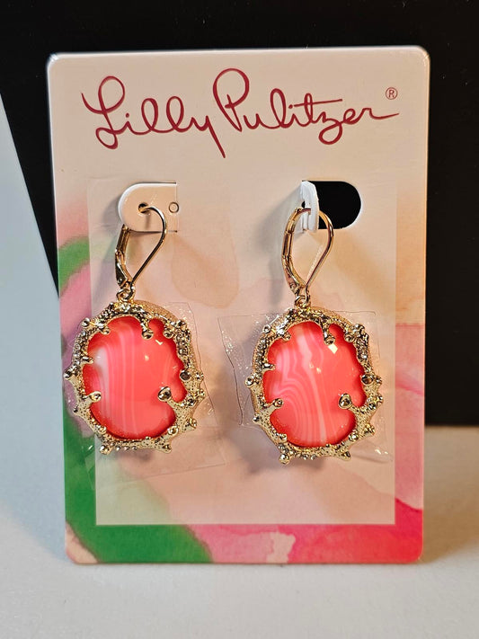 Lilly Pulitzer Coral Earrings
