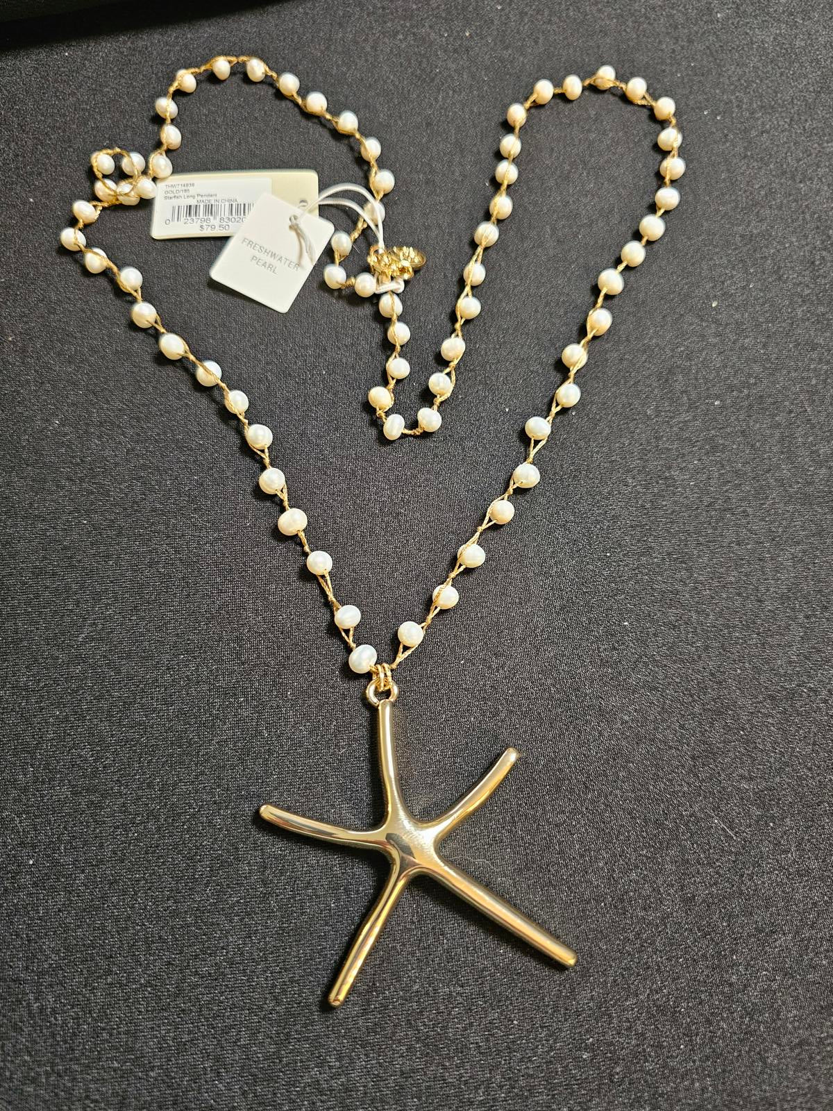 Tommy Bahama Freshwater Pearl Necklace with Starfish Pendant