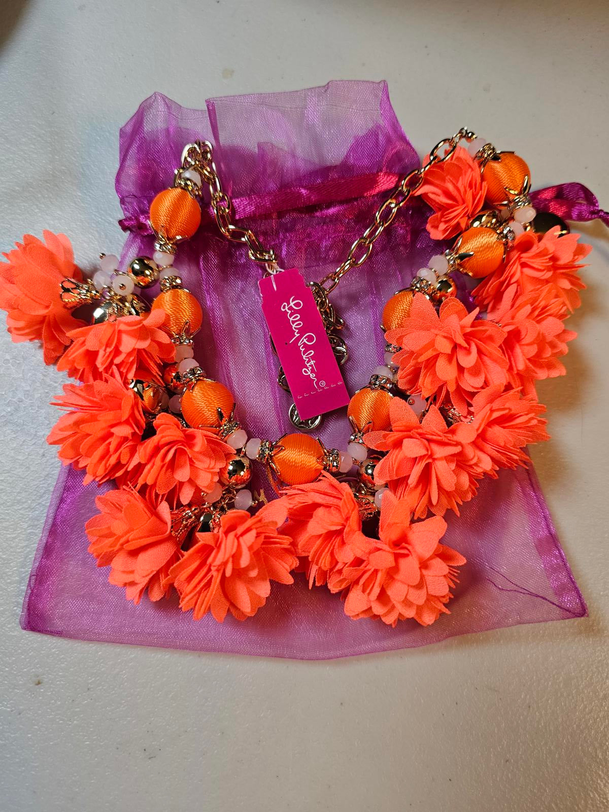 Lilly Pulitzer Vibrant Floral Statement Necklace