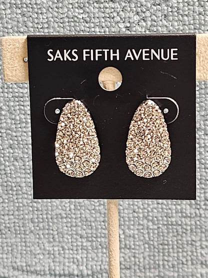 Saks Fifth Avenue Silver Teardrop Earrings