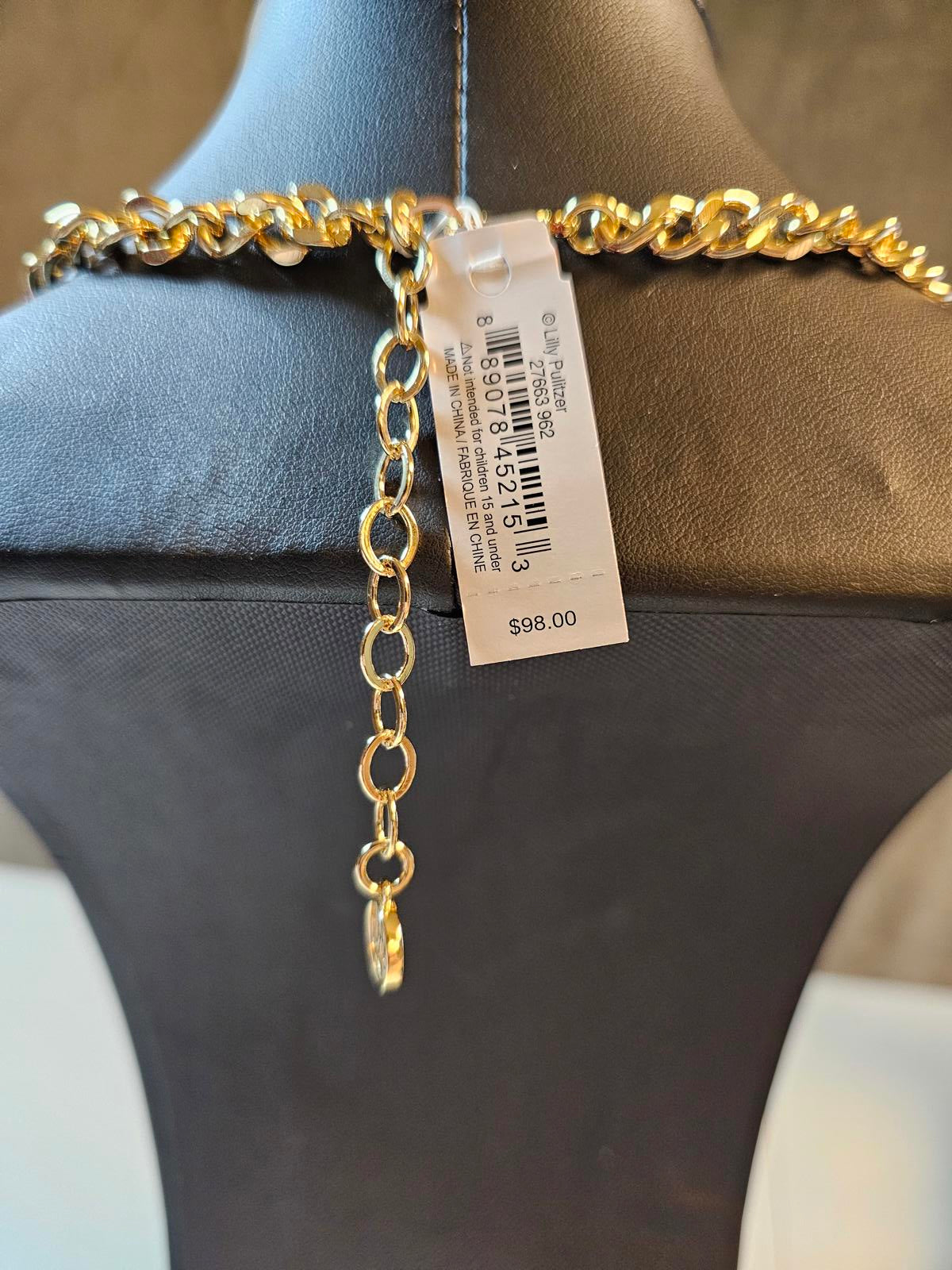 Lilly Pulitzer Statement Necklace - Pink & Gold