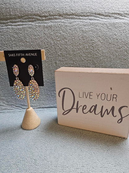 Saks Fifth Avenue Dazzling Crystal Earrings