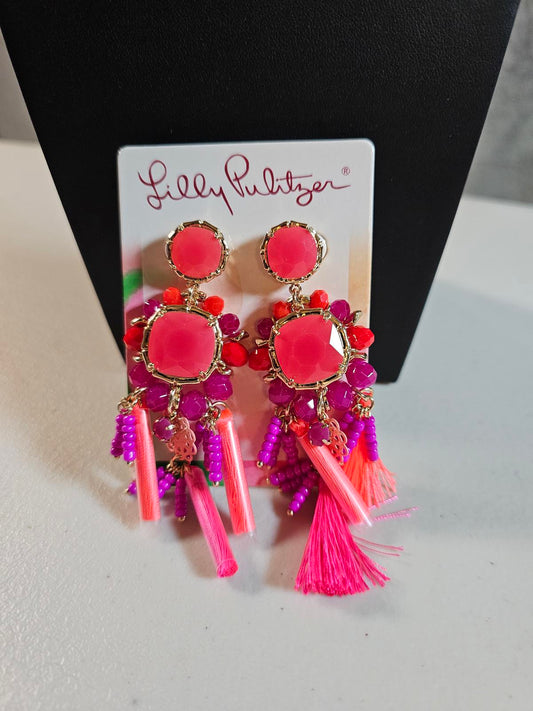 Lilly Pulitzer Vibrant Tassel Earrings