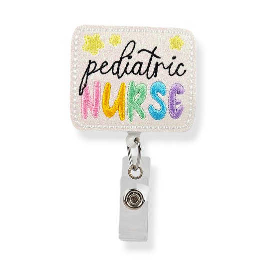 Lunar Rabbit Creations - Pediatric Nurse  Starry Badge Pal