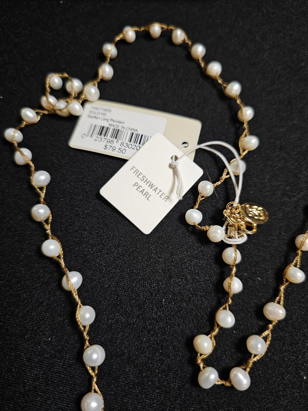 Tommy Bahama Freshwater Pearl Necklace with Starfish Pendant