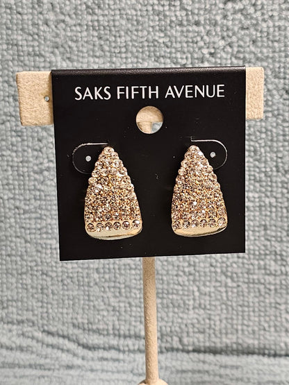 Glamorous Saks Fifth Avenue Crystal Earrings