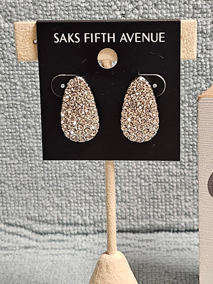 Saks Fifth Avenue Silver Teardrop Earrings