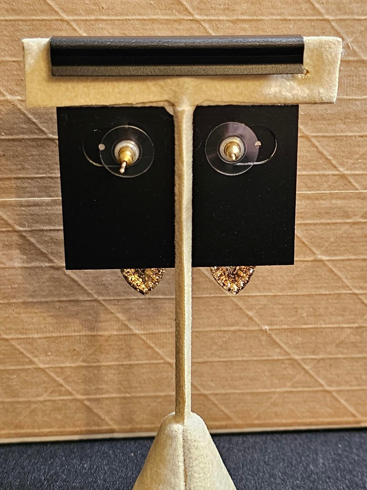Saks Fifth Avenue Elegant Bow Earrings with Crystals