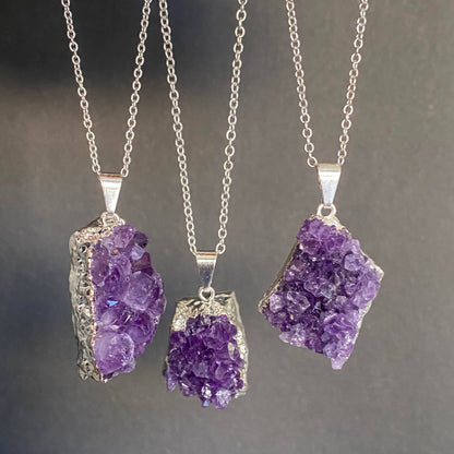 Amethyst Cluster Pendant