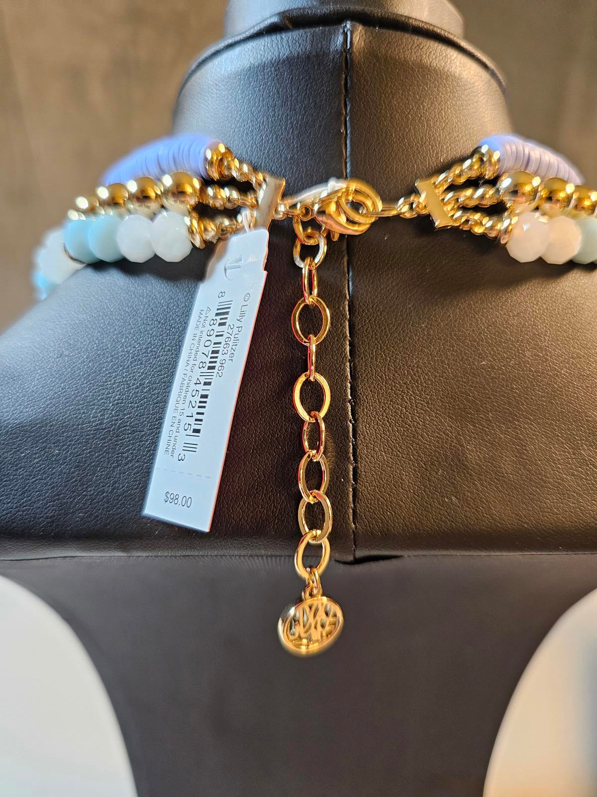 Lilly Pulitzer Colorful Layered Necklace with Tassels