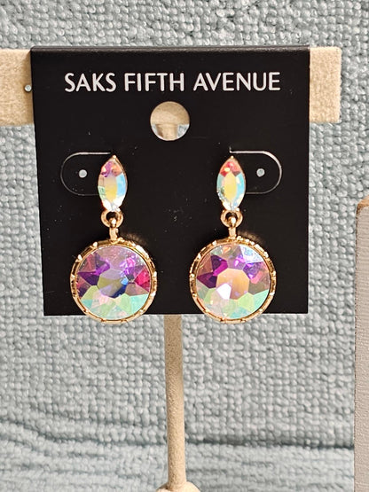 Saks Fifth Avenue Colorful Crystal Drop Earrings