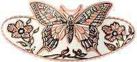 Monarch Butterfly Hair Clip - Beautiful COPPER Hair Barrette / Clip