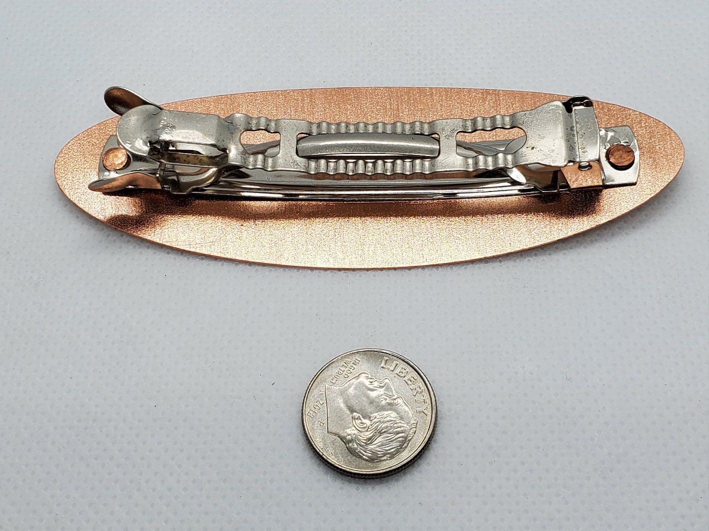 Handmade Copper Wolf Hair Clip - Beautiful COPPER Hair Barrette / Clip