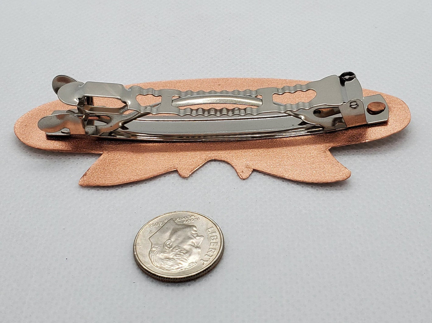 Monarch Butterfly Hair Clip - Beautiful COPPER Hair Barrette / Clip