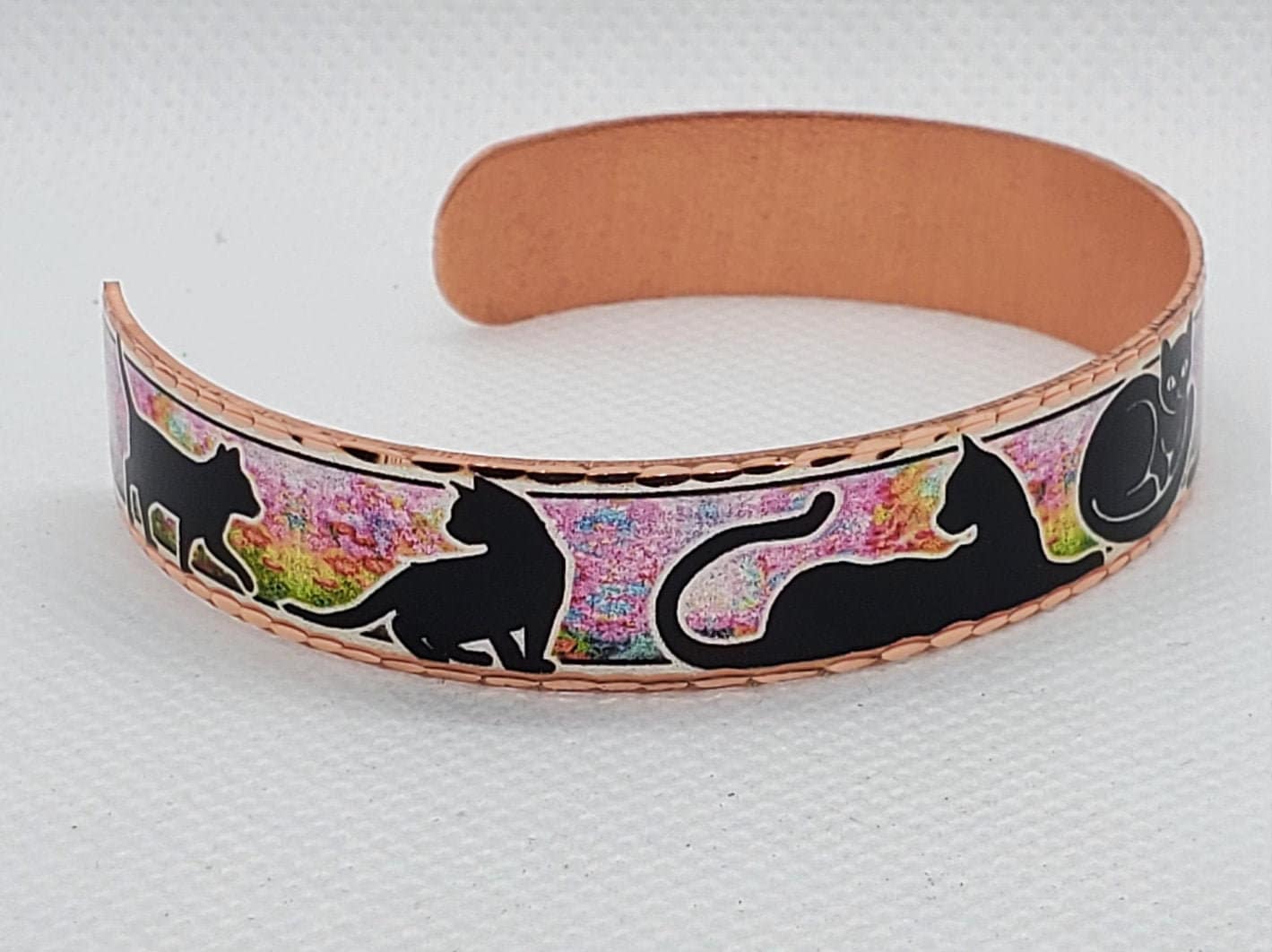 BR - Cat Cuff - Beautiful adjustable COPPER cuff bracelet.