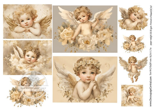 A4 The Cherub Collection Rice Paper