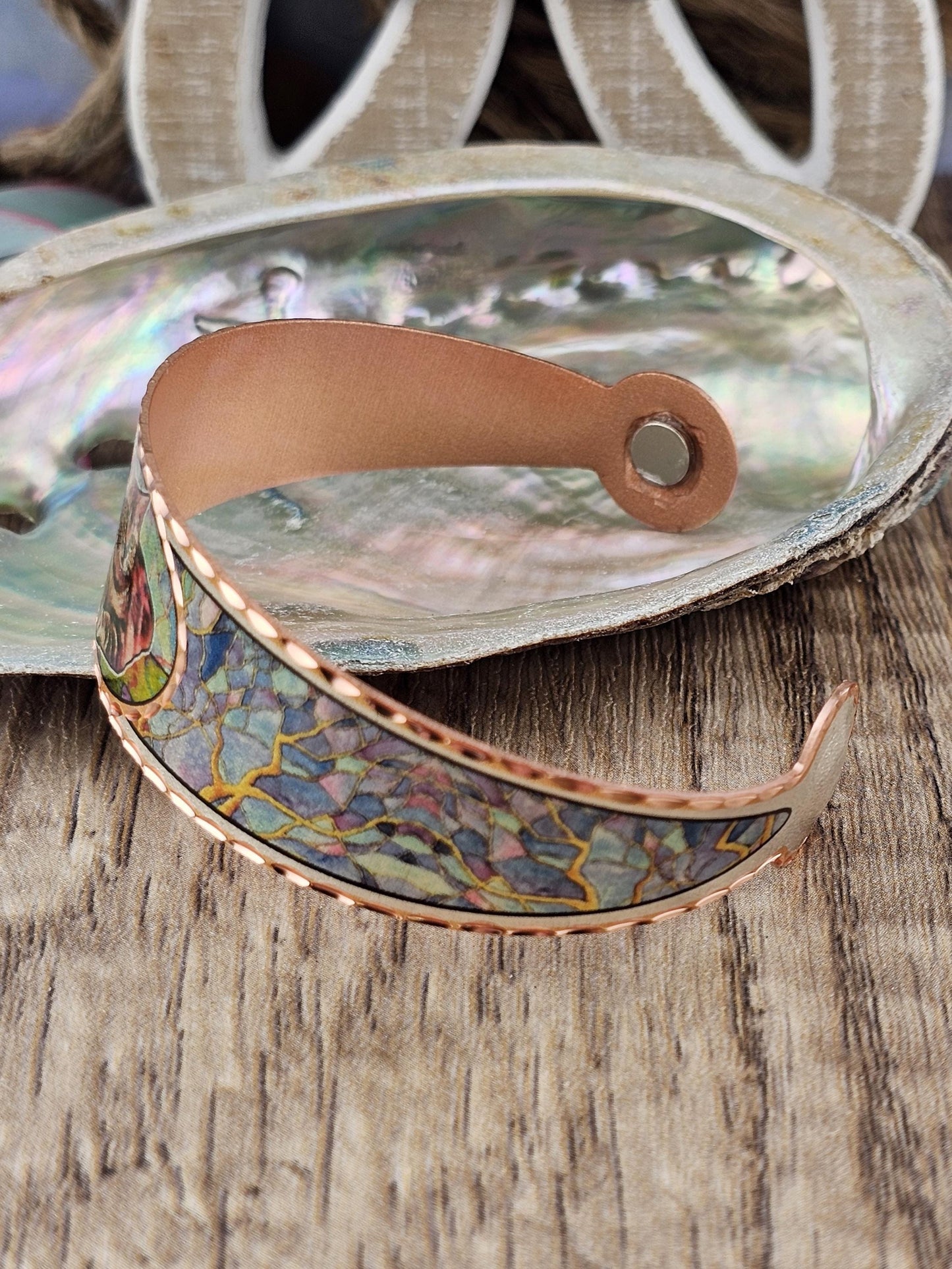 BR - Magnetic Copper Cat Bracelet - Beautiful adjustable COPPER cuff bracelet.