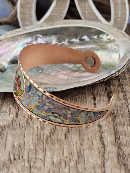 BR - Magnetic Copper Cat Bracelet - Beautiful adjustable COPPER cuff bracelet.